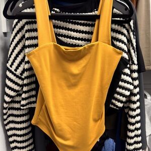 Abercrombie & Fitch Mustard Top